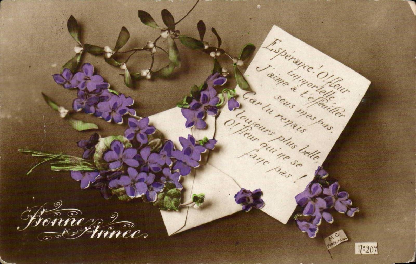 CPA Fantasy Flowers Bonen year