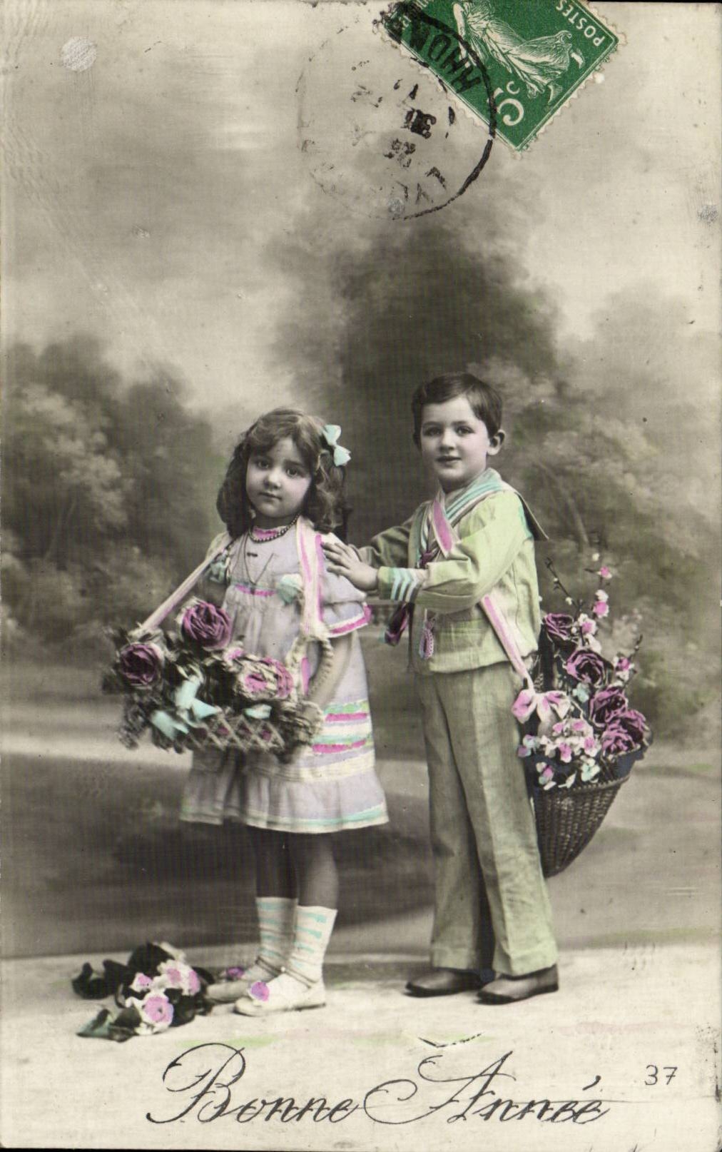 CPA Fantasy Children Happy New Year