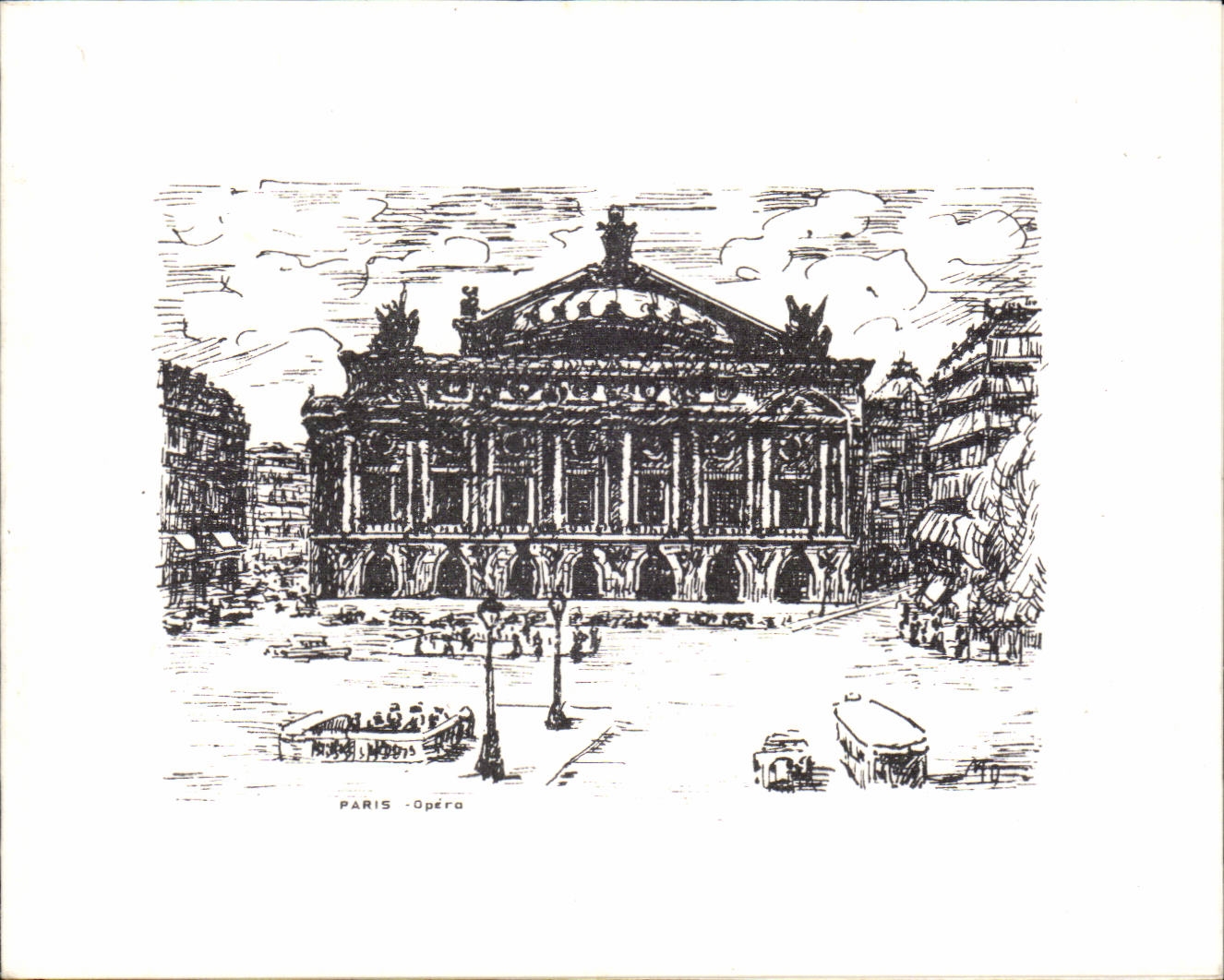 Paris Calling card the opera