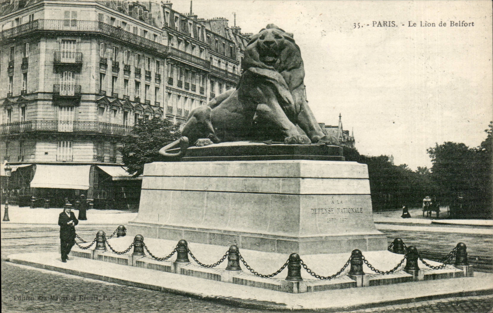 Paris CPA the lion of Belfort