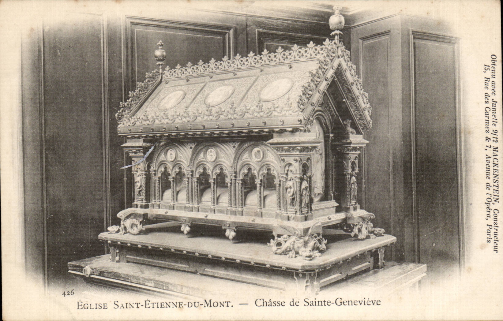 Paris CPA Eglise Saint Etienne of the Mount Drives out co Genevieve