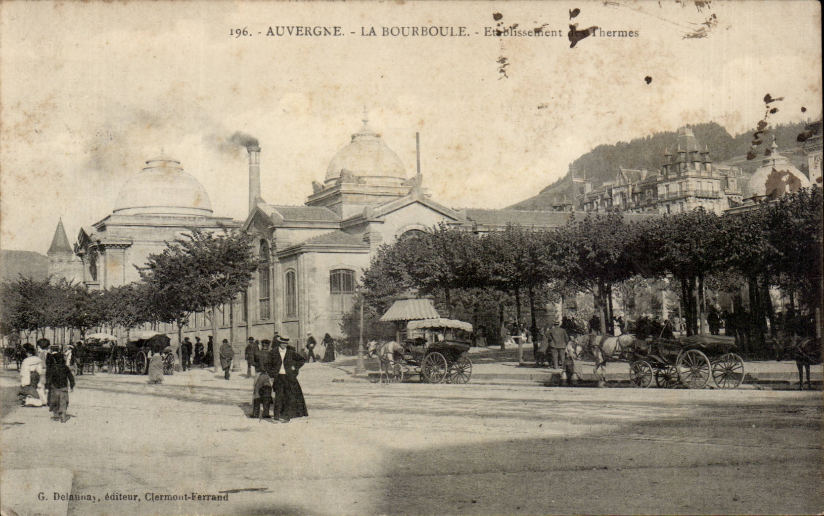 CPA Auvergne Bourboule Einrichtung der thermischen Bader