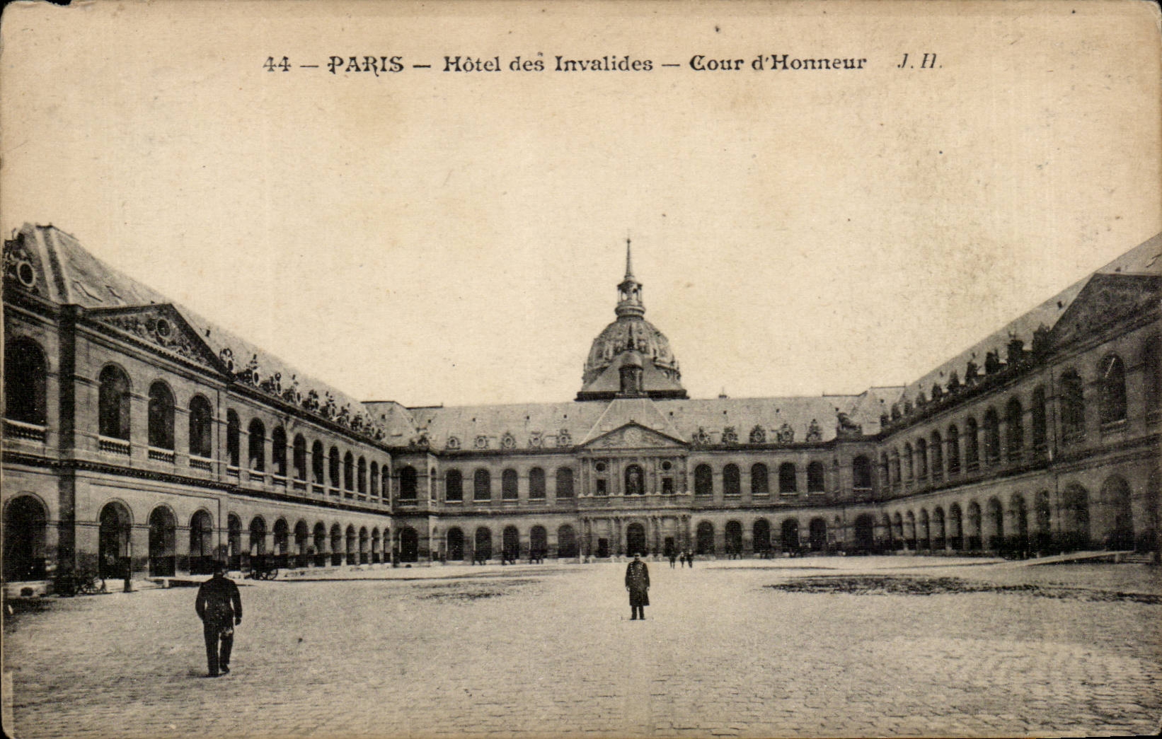 Paris CPA Hotel of Invalides the Main courtyard