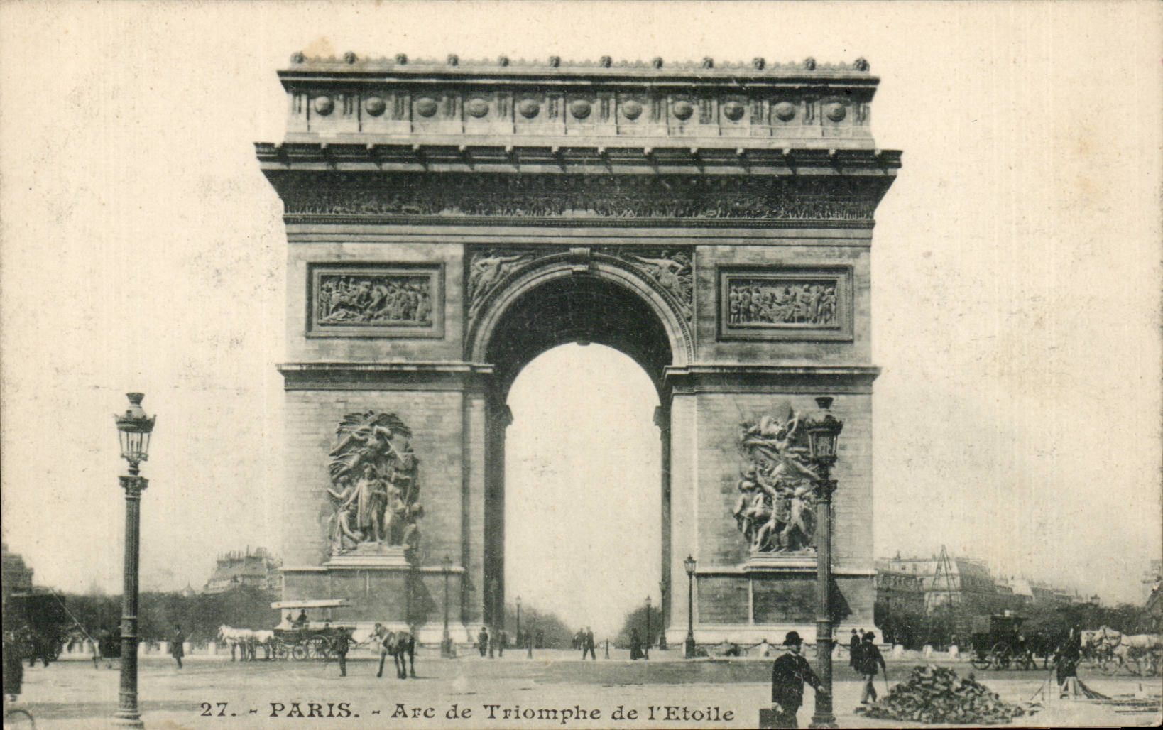 Paris CPA Arc de Triomphe of star