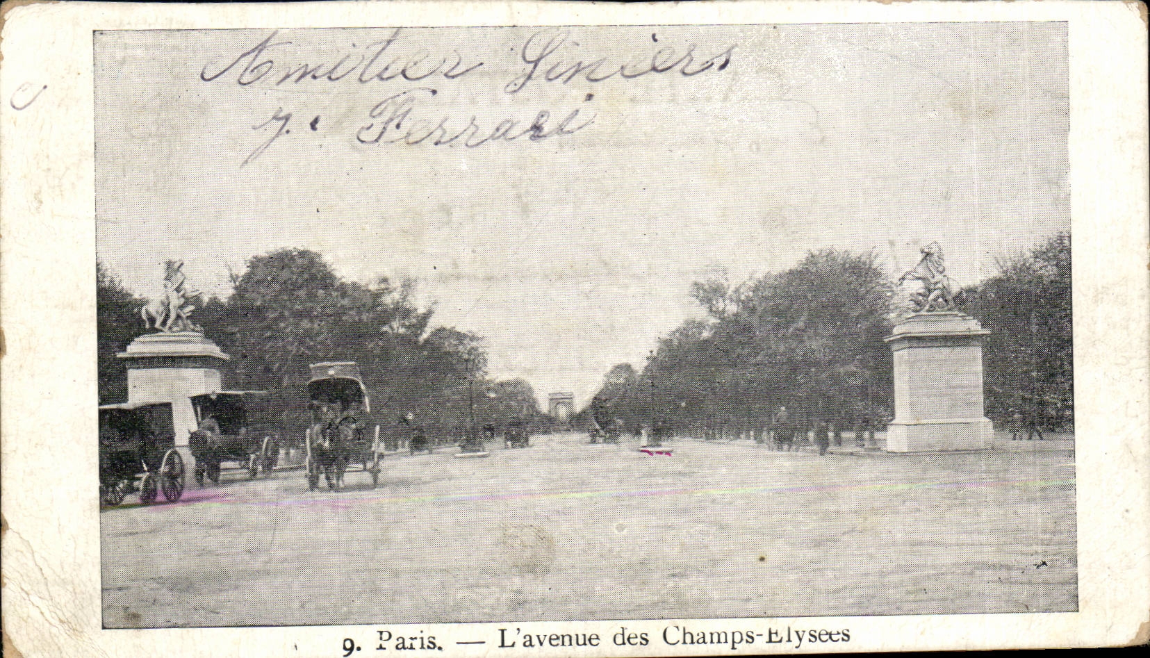 Paris CPA Which occurred of the Champs Elysees