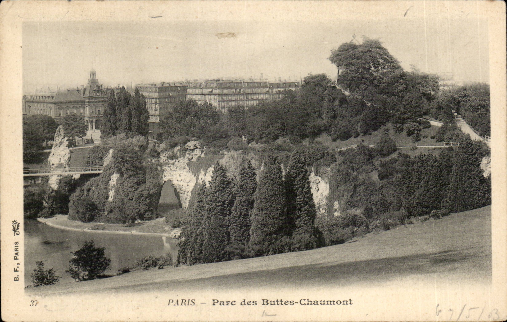 Paris CPA Park of the Chaumont Hillocks
