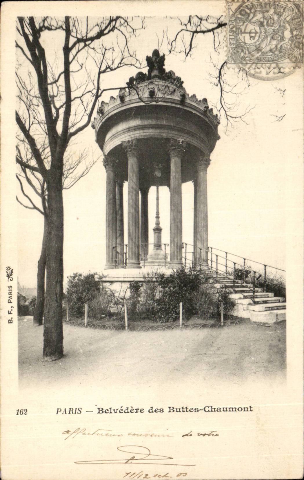 Paris CPA View-point of the Chaumont Hillocks