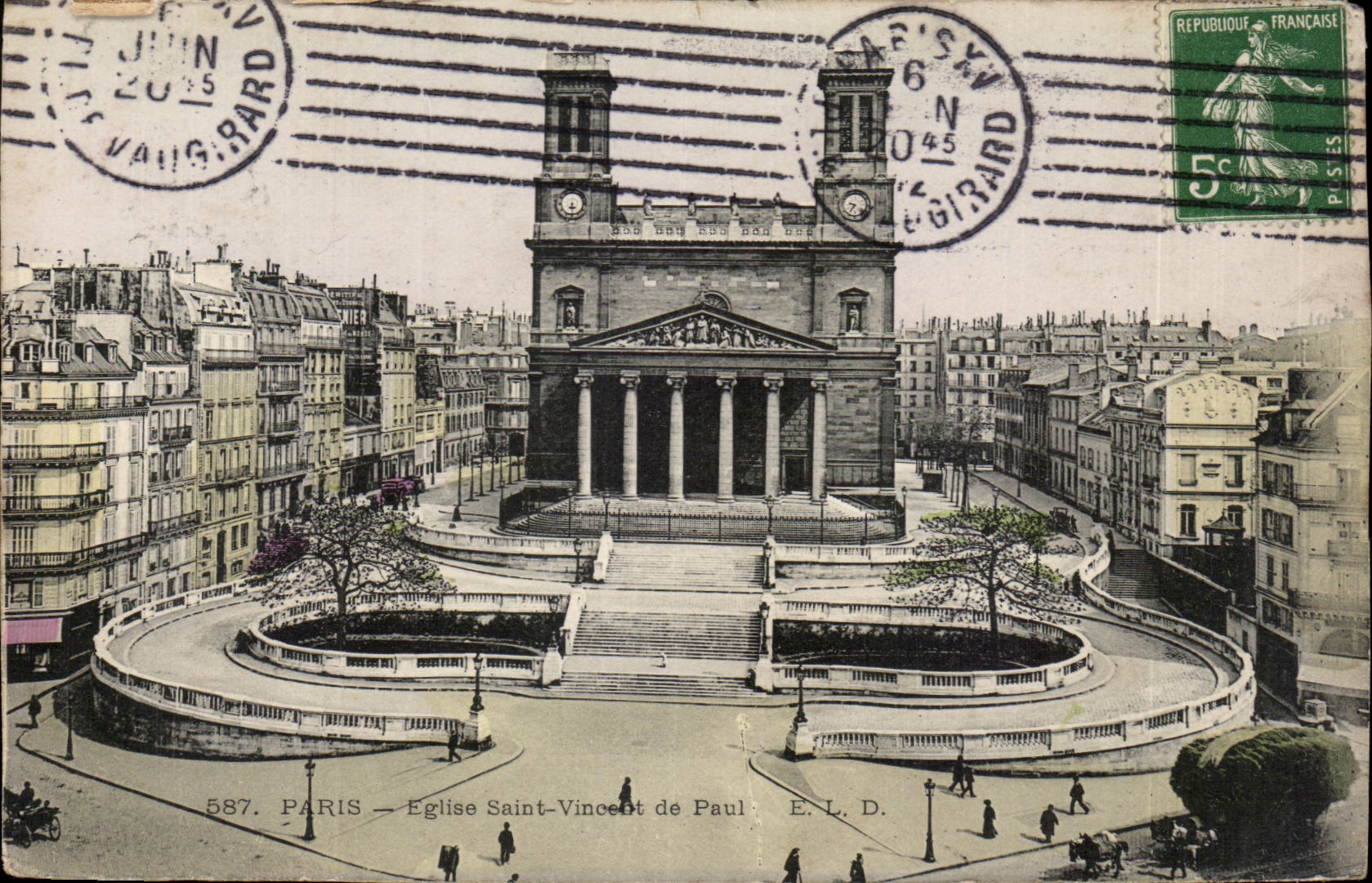 Paris CPA Church Saint Vincent of Paul