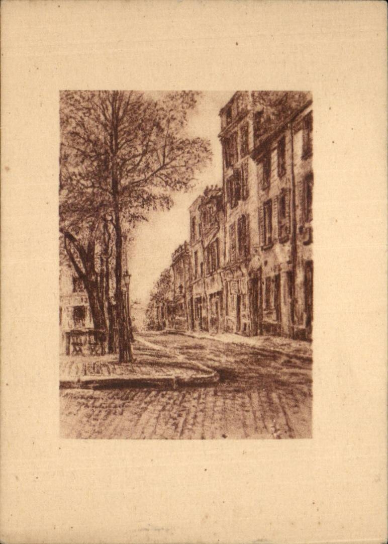 Paris CPA Vieux Montmartre La rue du calvaire Place du Tertre