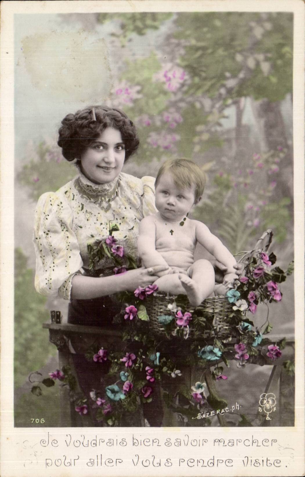 CPA Fantasy Child Woman and baby