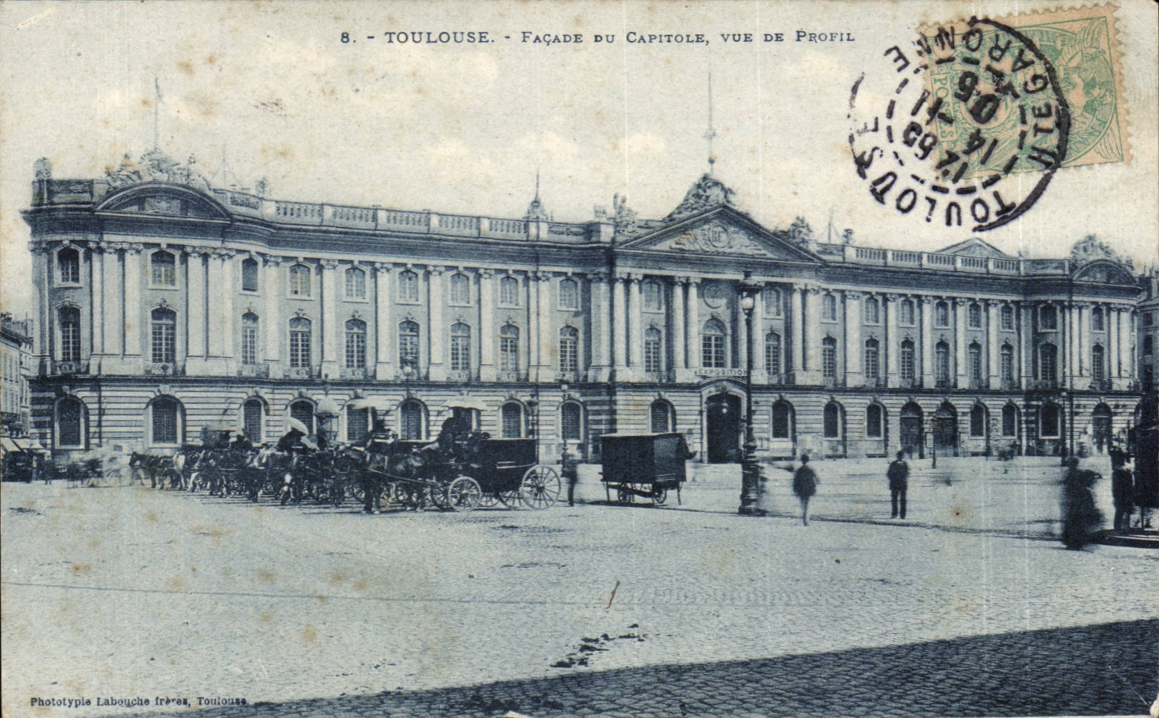 CPA Toulouse Facade du Capitole vue de profil