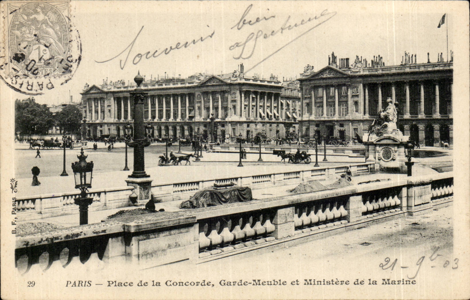 CPA Paris Place Harmony Keeps piece of furniture and ministry for the navy