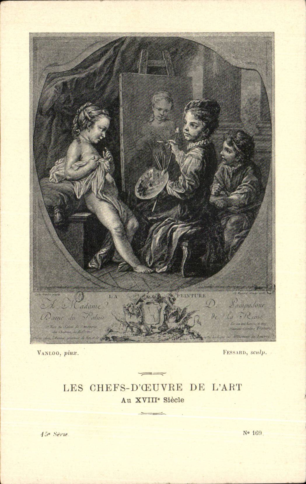CPA Les chefs d'oeuvre de l'art La peinture Vanloo FEssard