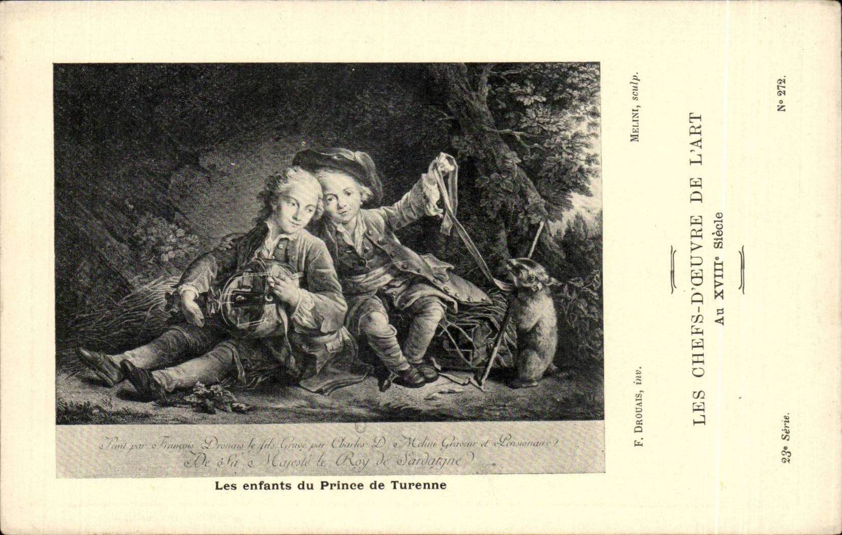 CPA Les chefs d'oeuvre de l'art Les enfants de la princesse de Turenne