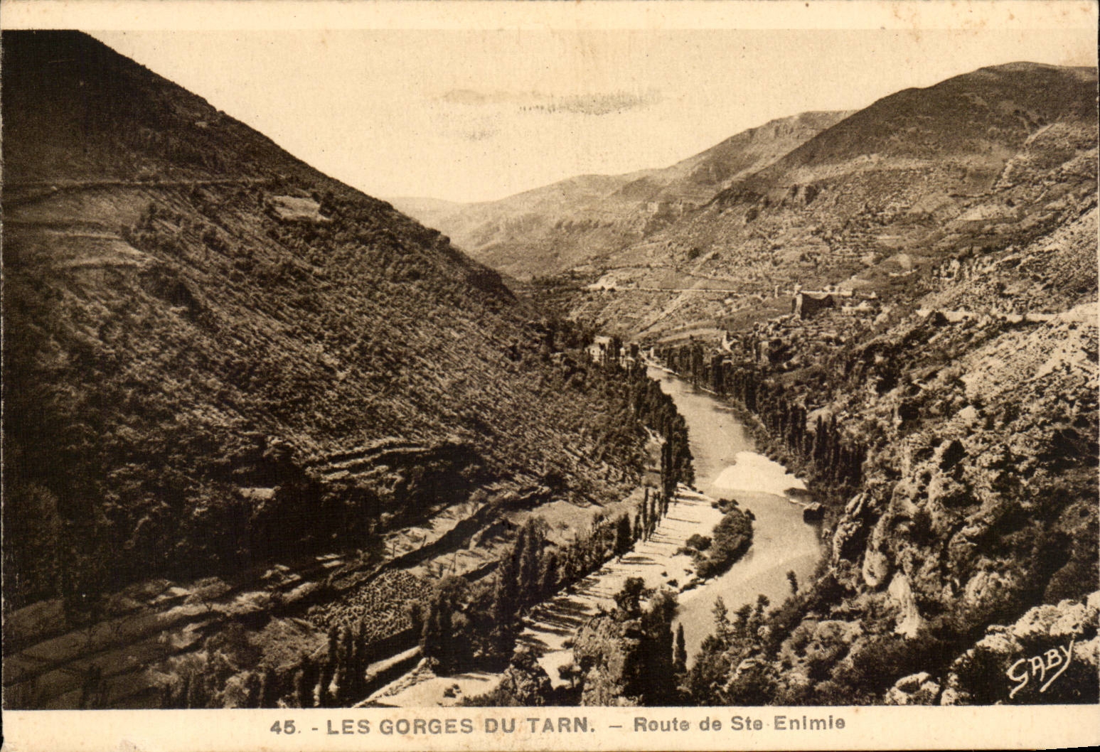 CPA Falls of the Tarn Road of co Enimie