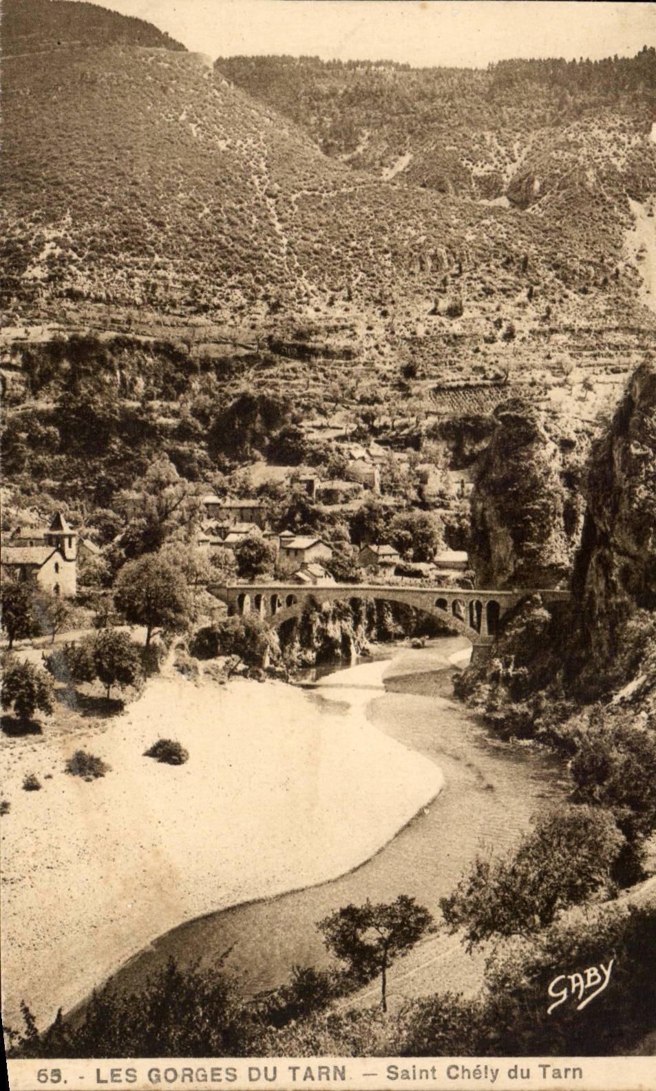 Cornices CPA Saint Chely of the Tarn
