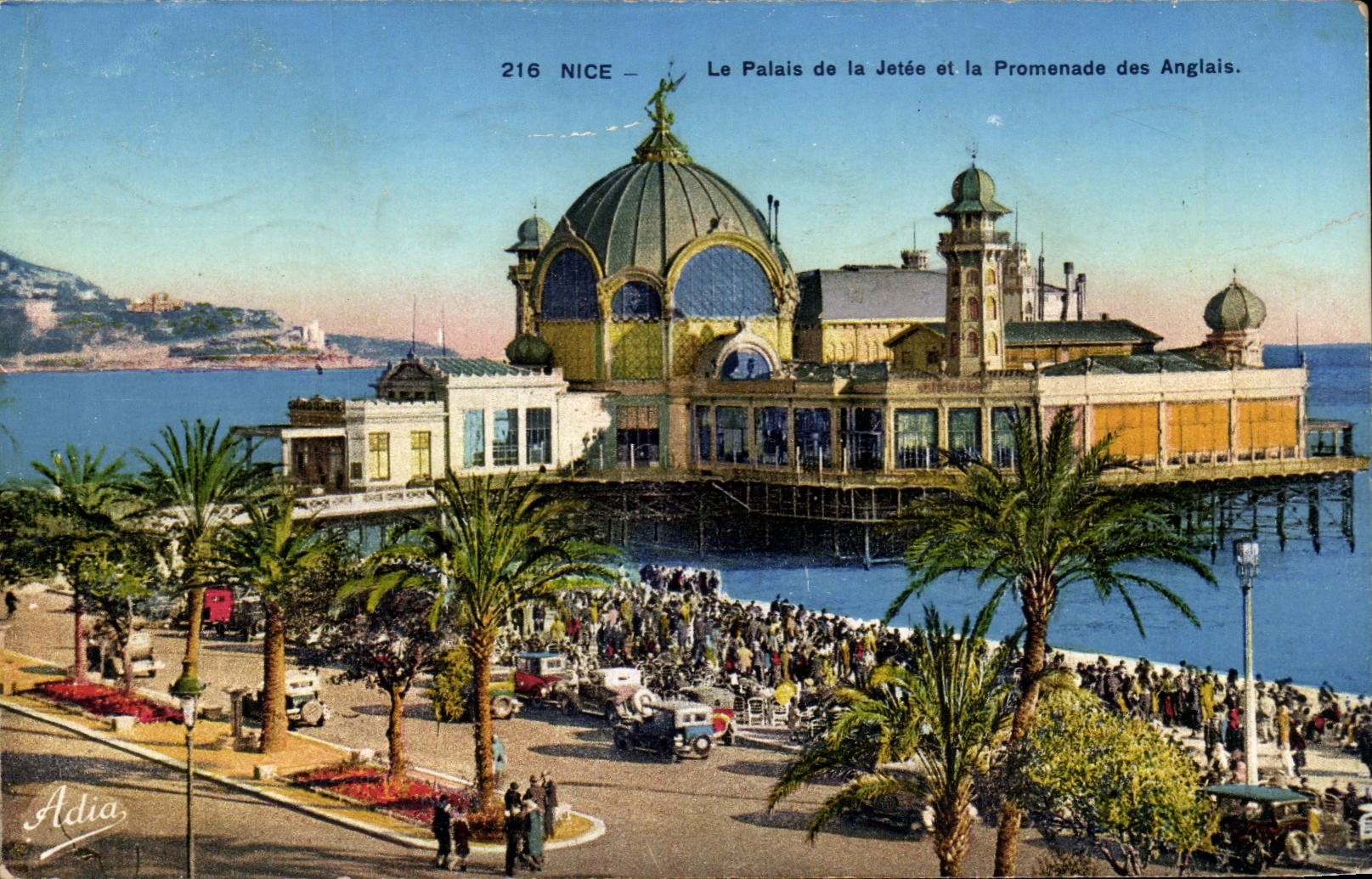 CPA Nice the palate of the pier and the walk of English