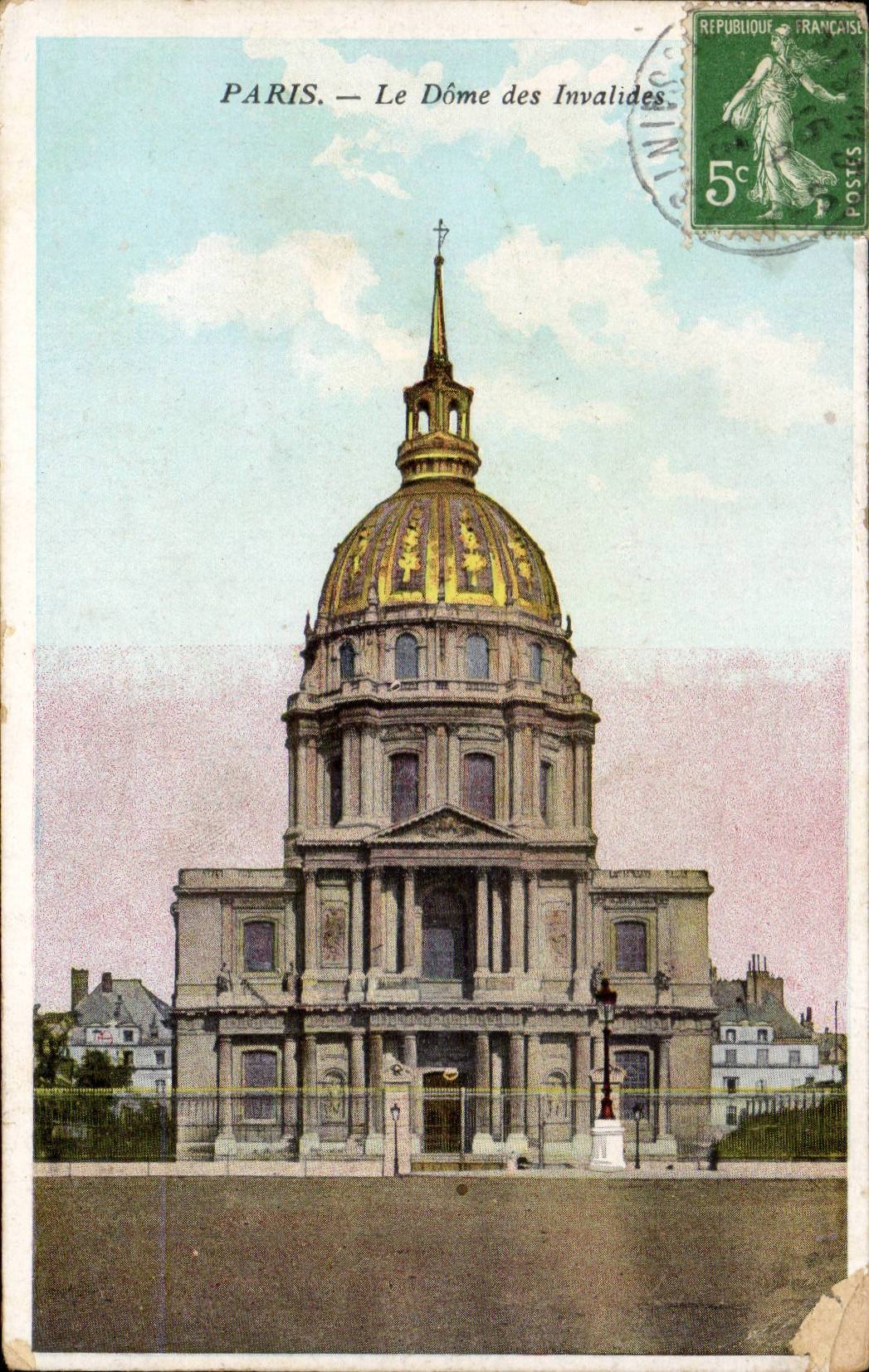 Paris CPA Dome of Invalides