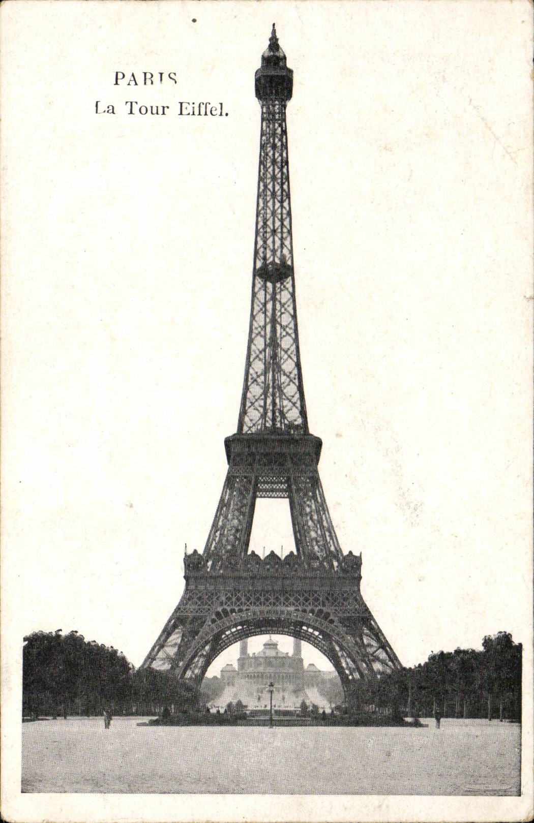 Paris CPA the Eiffel Tower