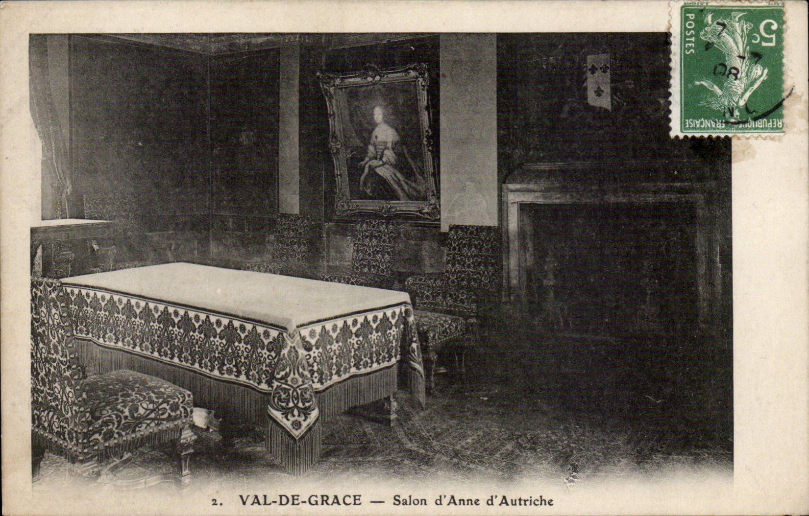Paris CPA Val de Grâce Living room of Anne of Austria