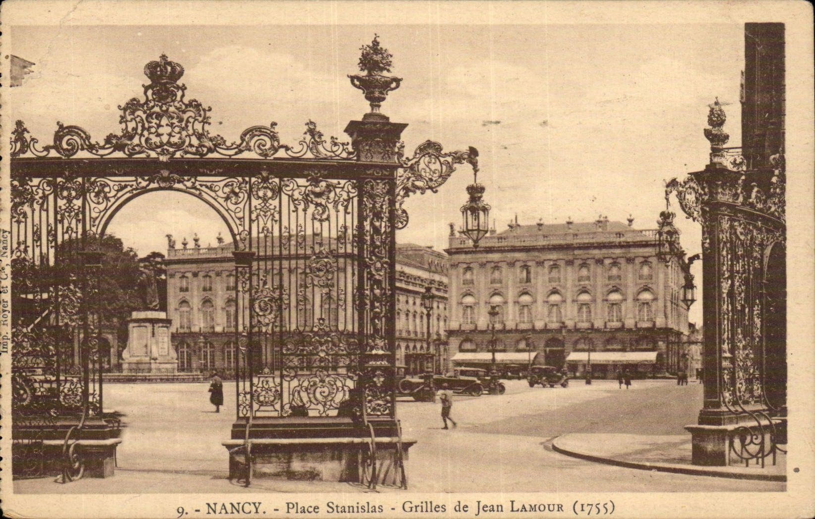CPA Nancy Place Stanislas Grilles de Jean Lamour (1755)