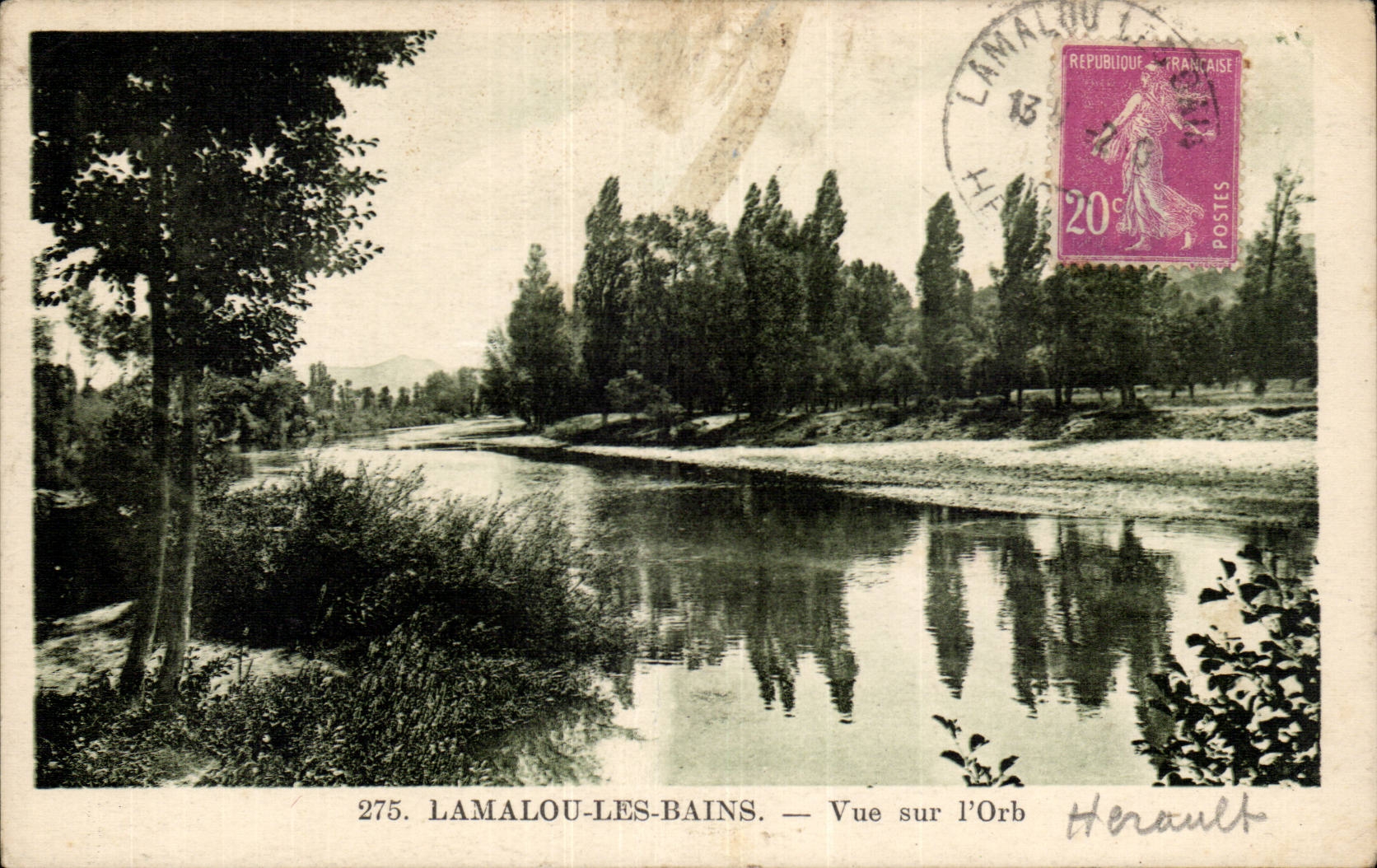 CPA Lamalou les Bains Seen on the orb