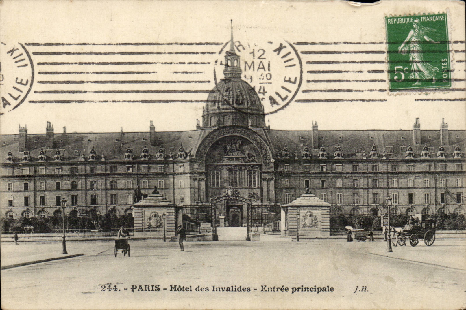Paris CPA Hotel of Invalides Entered principal