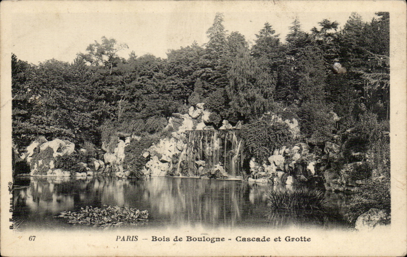 Paris CPA Bois de Boulogne Cascade et grotte