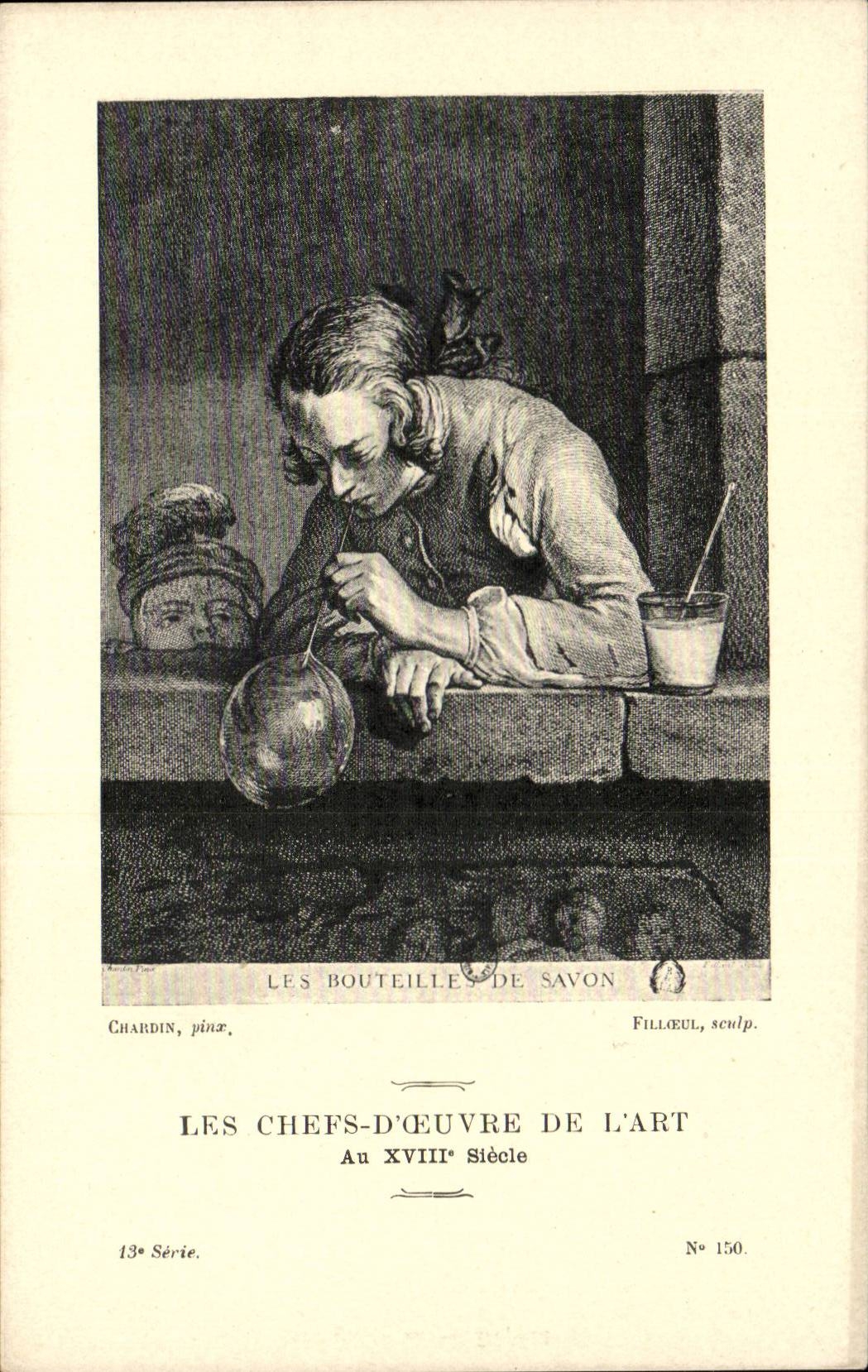 CPA Les chefs d'oeuvre de l'art Les bouteilles de savon Chardin Filloeul