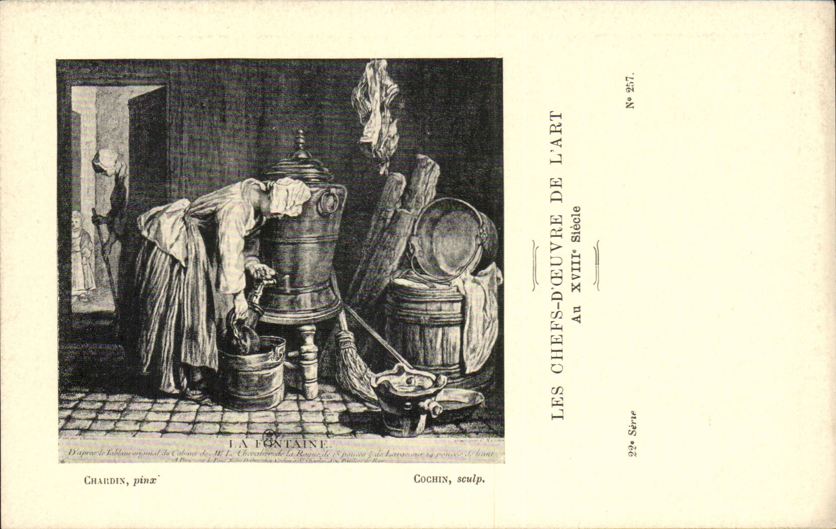 CPA Les chefs d'oeuvre de l'art La fontaine Chardin Cochin