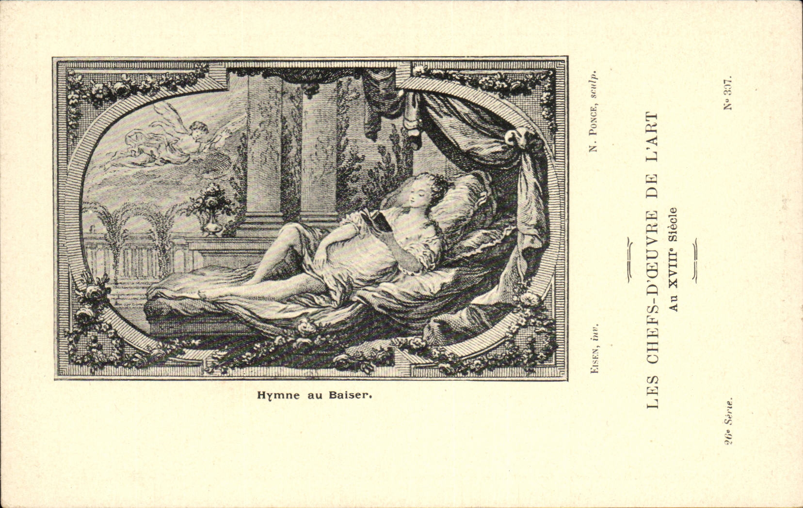 CPA Les chefs d'oeuvre de l'art Hymne au baiser Eisen Ponce
