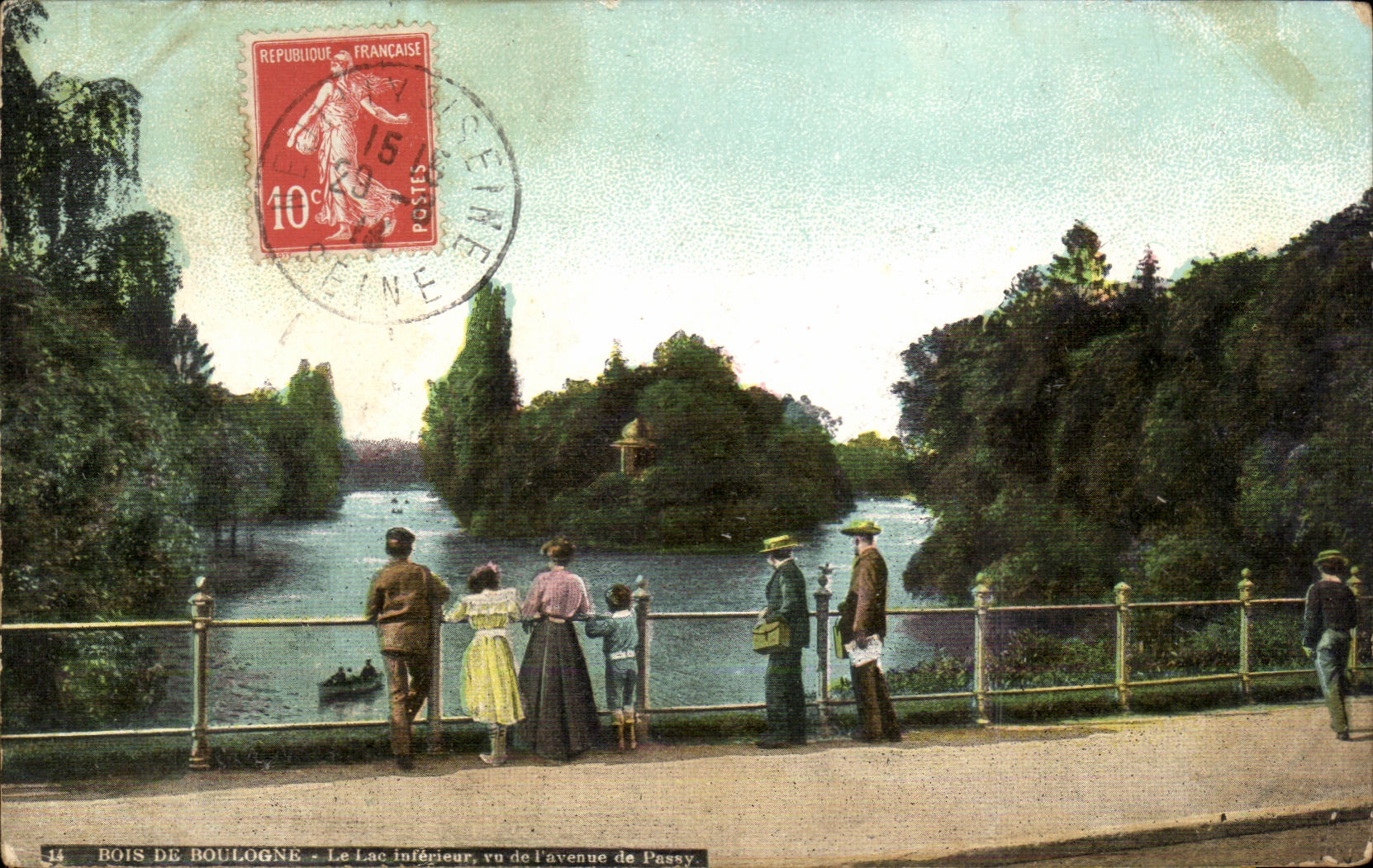 Paris CPA Bois de Boulogne Vue de l'avenue de Passy
