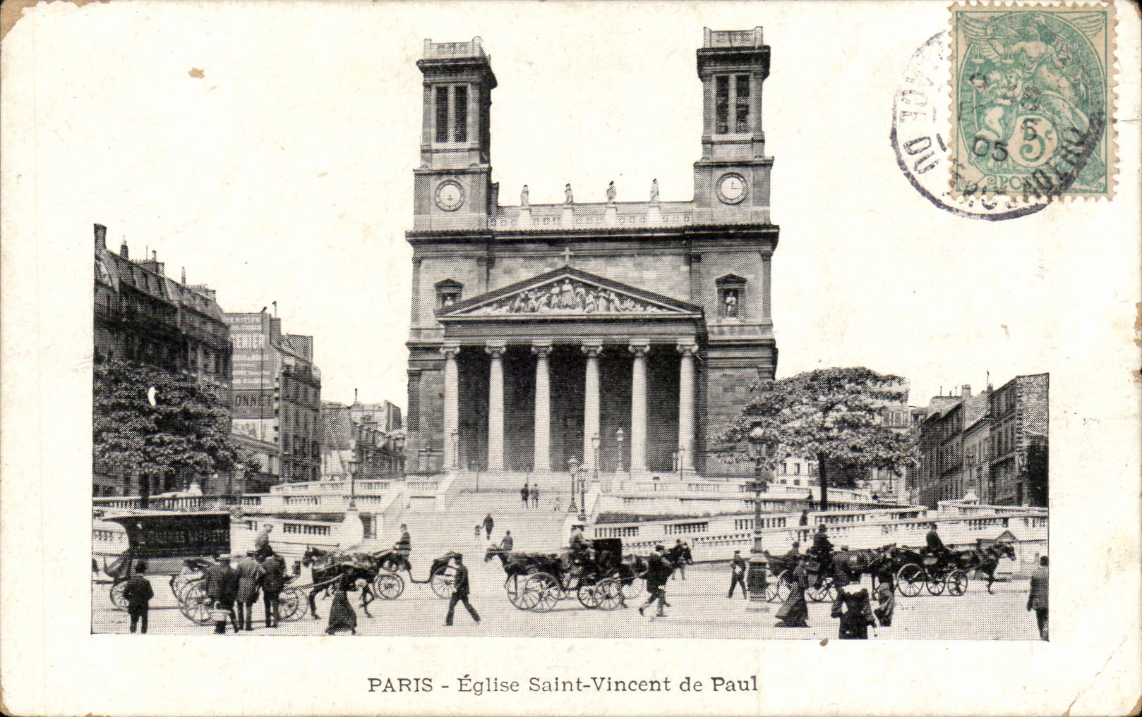 Paris CPA Church Saint Vincent of Paul