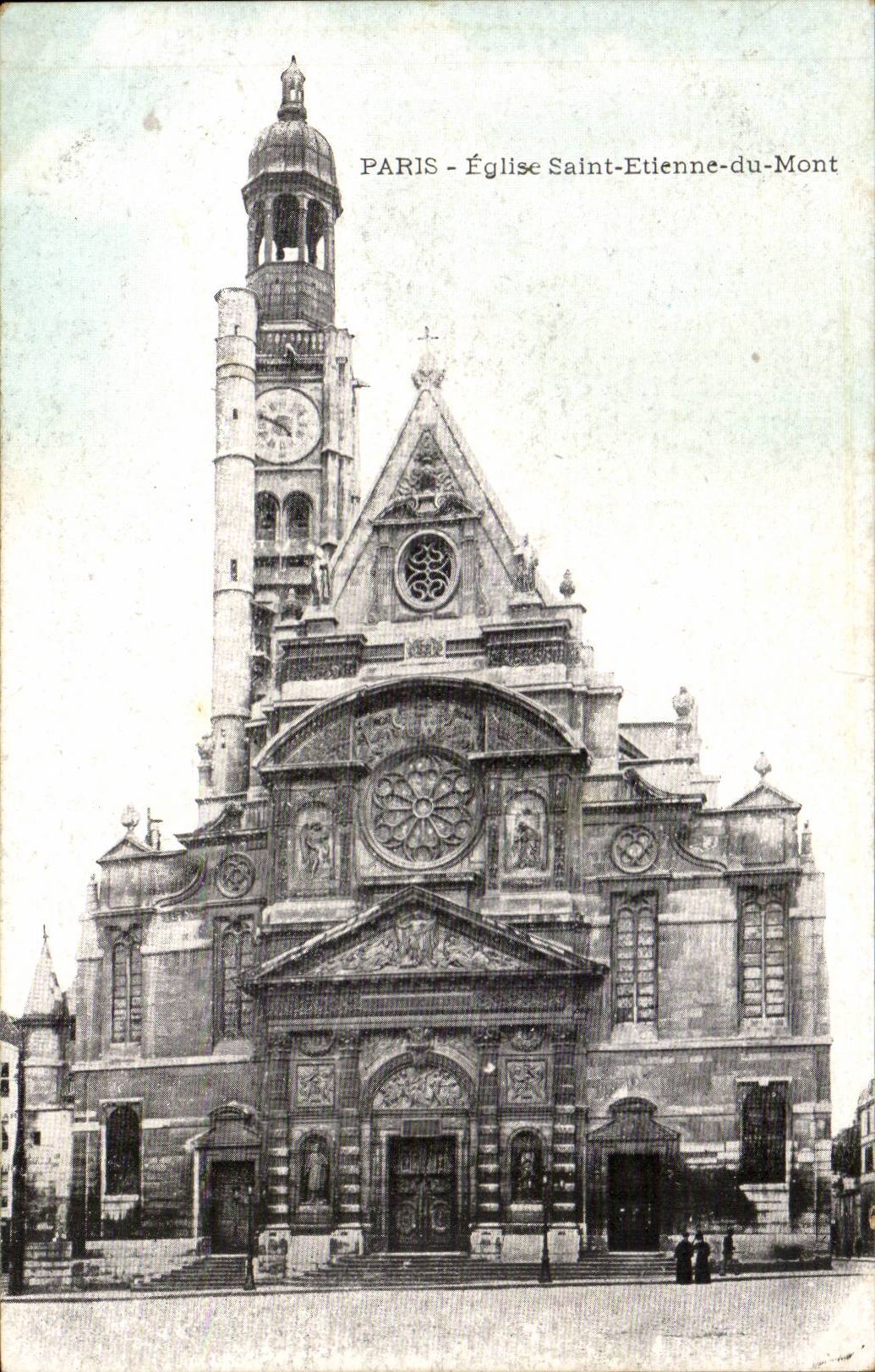 Paris CPA Church Saint Etienne of the Mount
