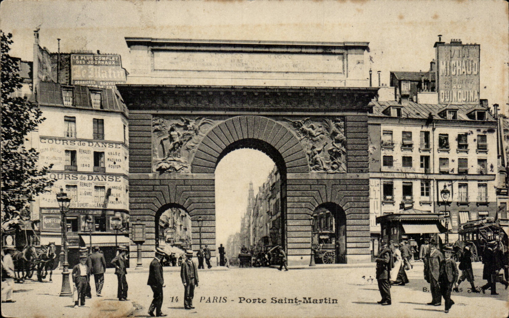 Paris CPA Gate Saint Martin