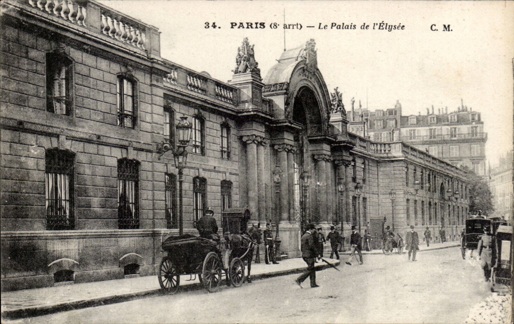 Paris CPA Elys3ee palace