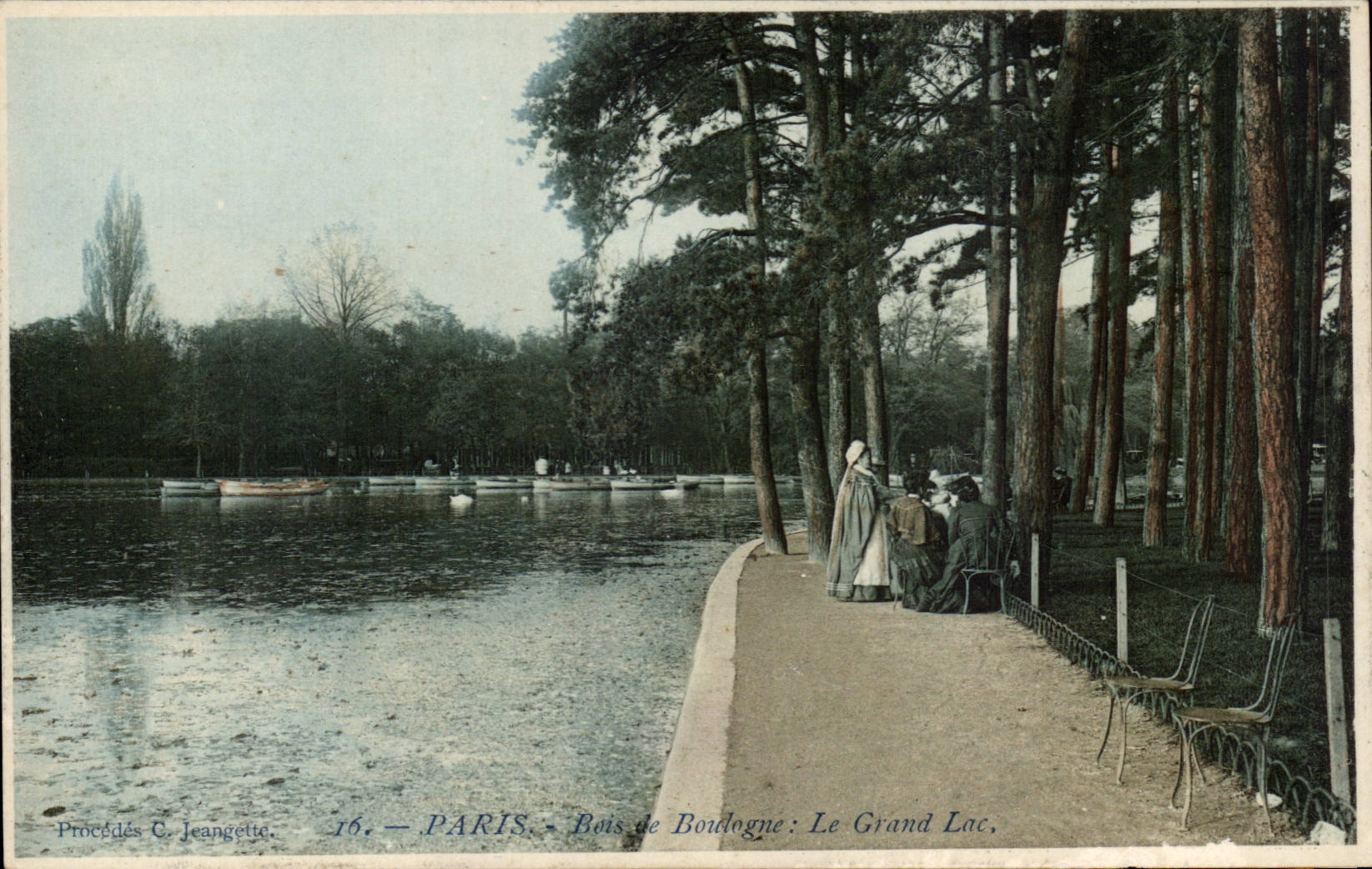 Paris CPA Bois de Boulogne Le grand lac