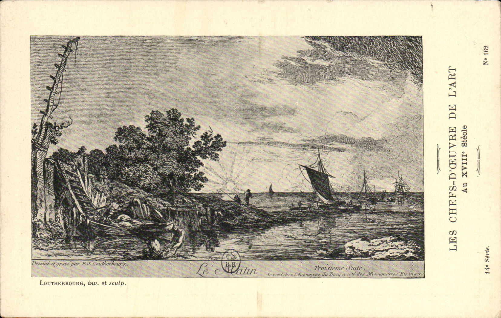 CPA Les chefs d'oeuvre de l'art au 18eme Le matin Loutherbourg 