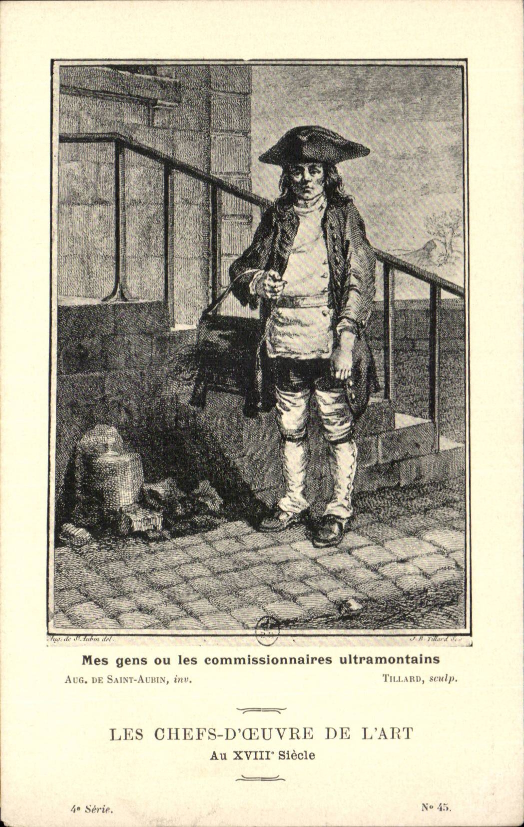 CPA Les chefs d'oeuvre de l'art au 18eme Mes gens ou les commissionnaires ultramontains De Saint Aubin Tillard