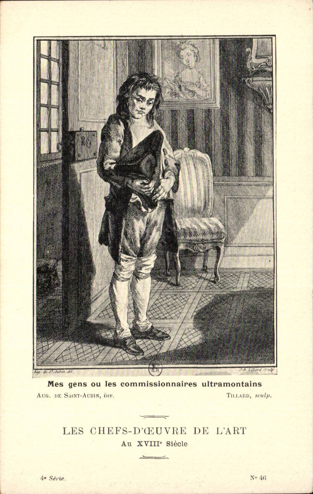 CPA Les chefs d'oeuvre de l'art au 18eme Mes gens ou les commissionnaires ultramontains De Saint Aubin Tillard