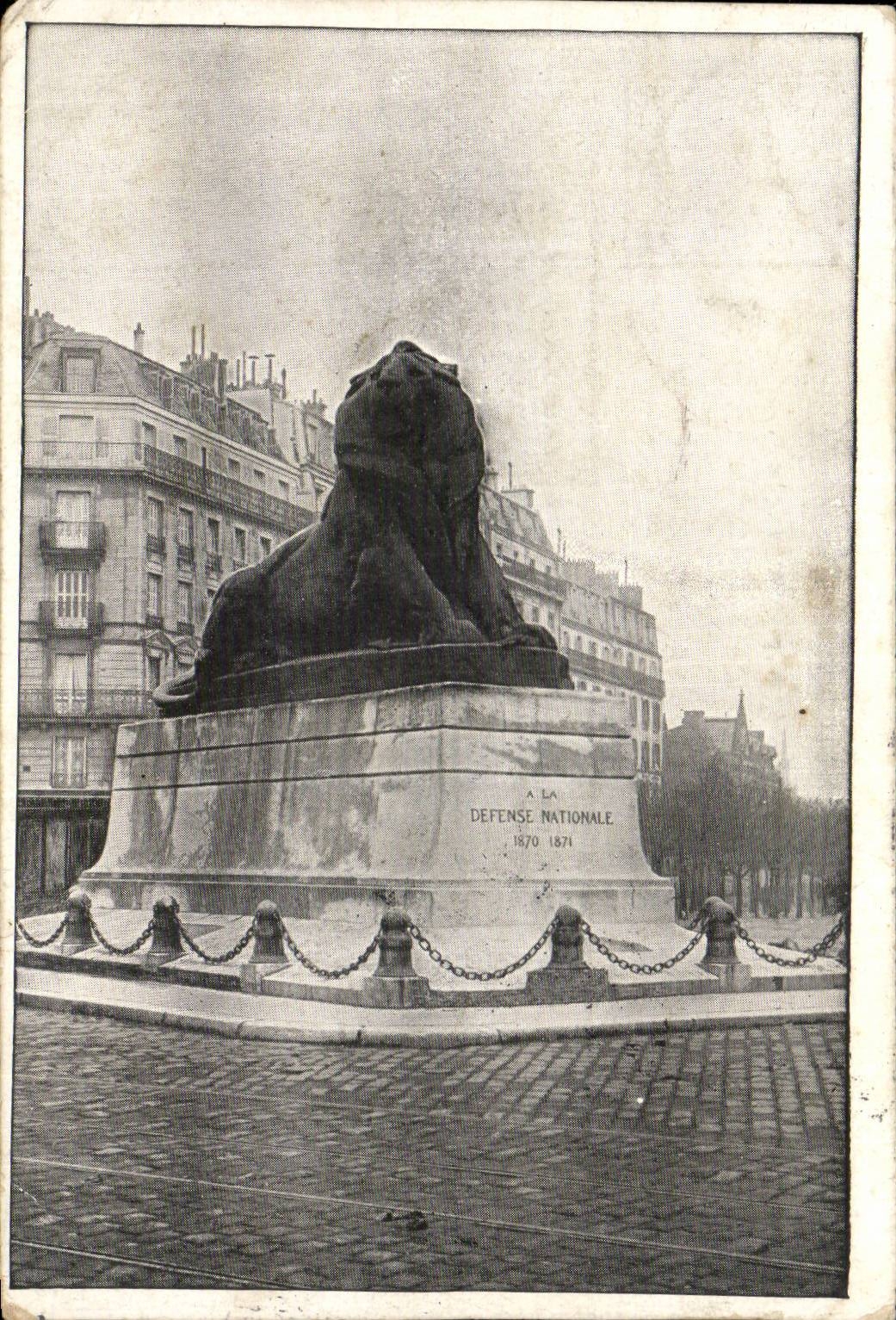 Paris CPA the lion of Belfort