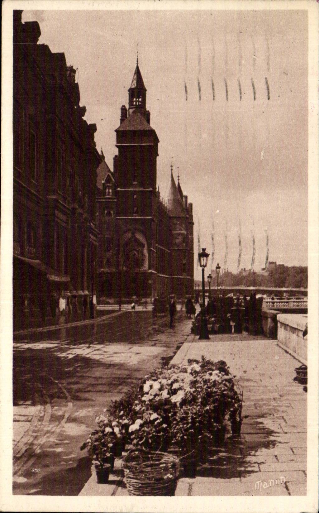 Paris CPA Marche aux fleurs Quai de l'horloge 