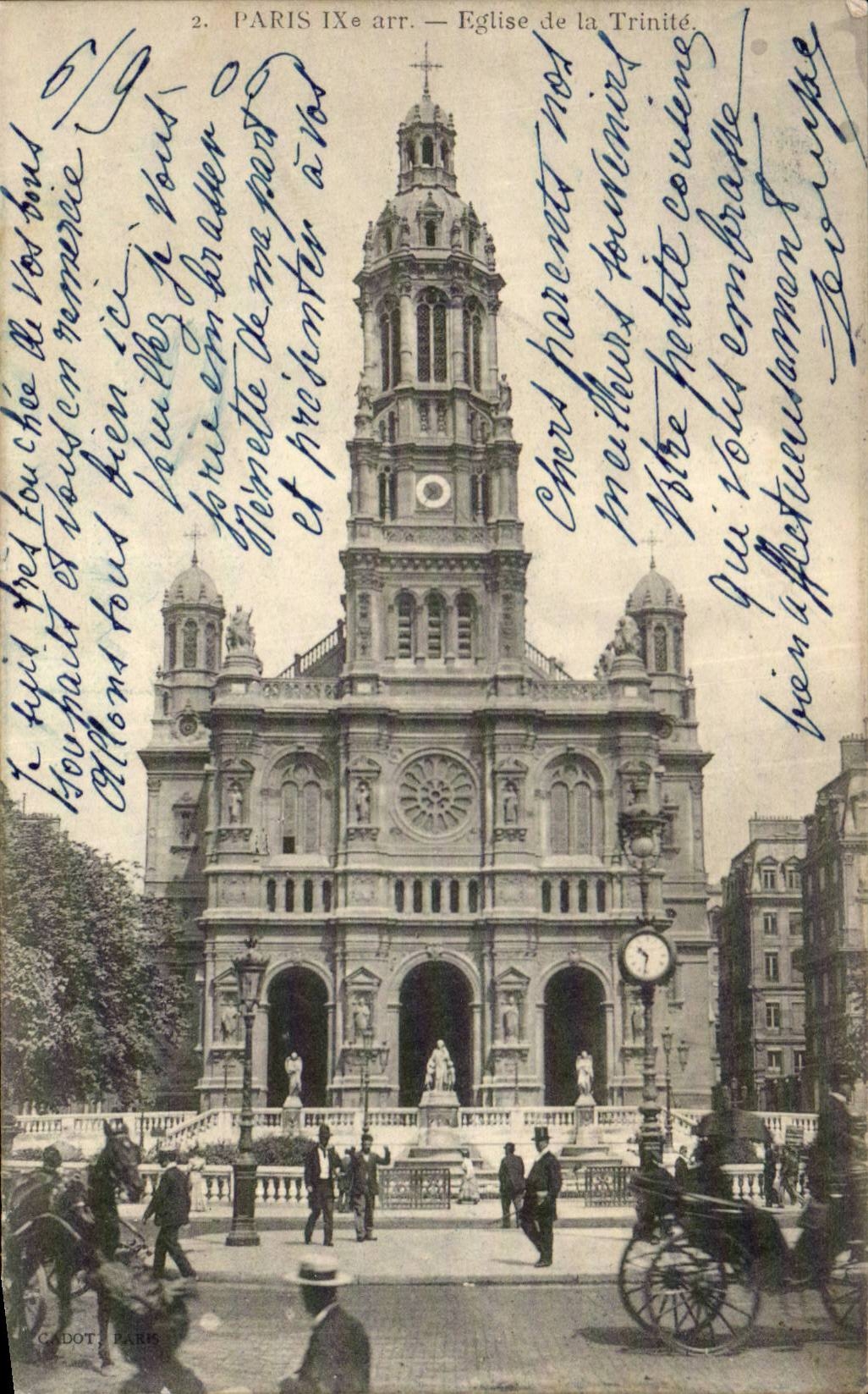 Paris CPA Eglise de la Trinite