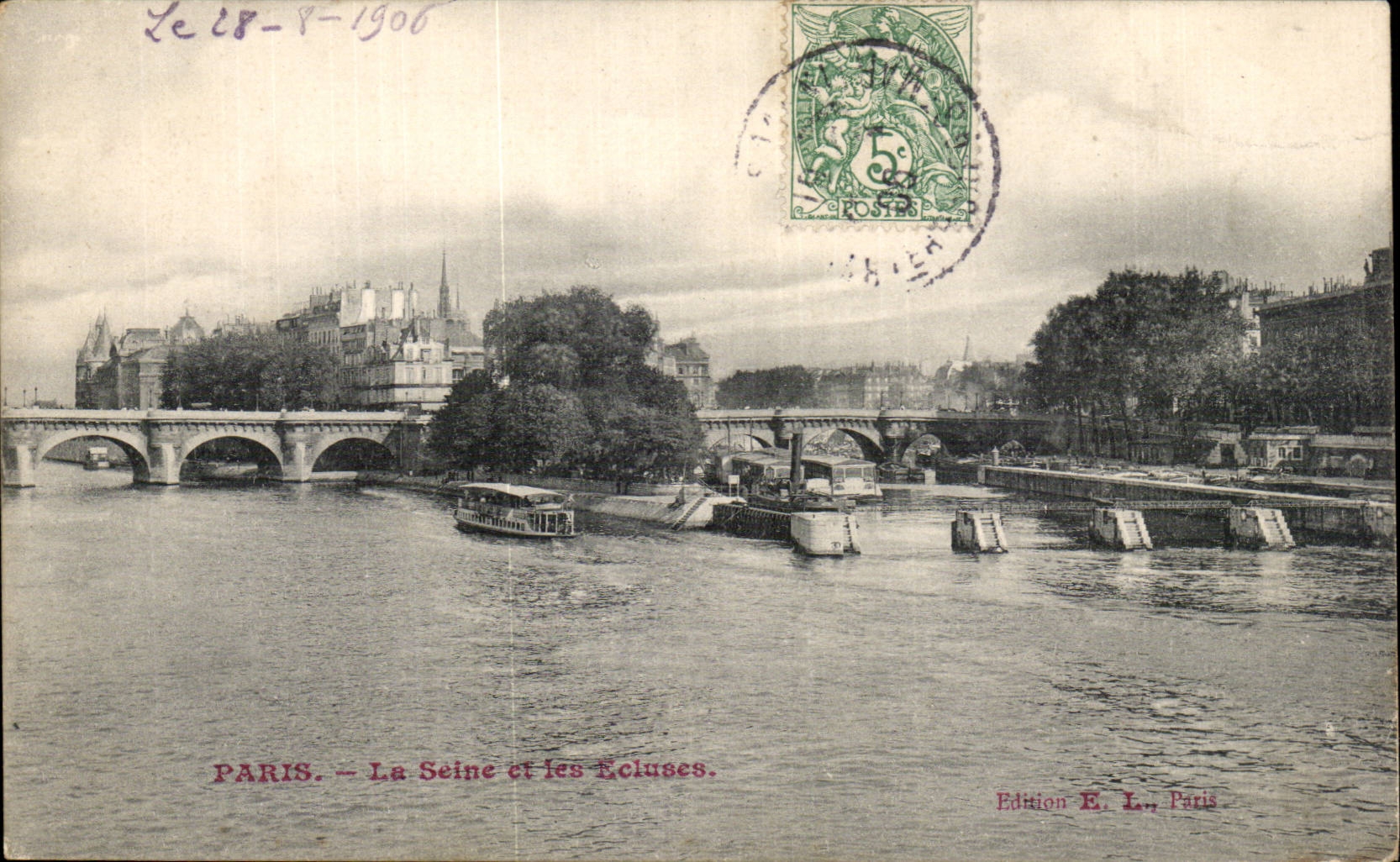 CPA Paris La Seine et les ecluses