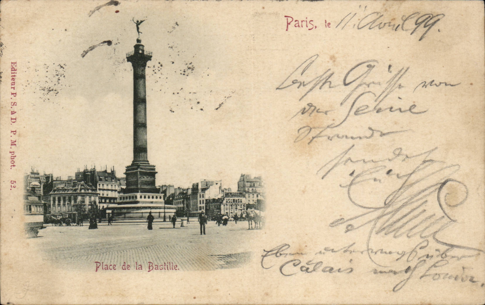 Paris CPA Places Bastille