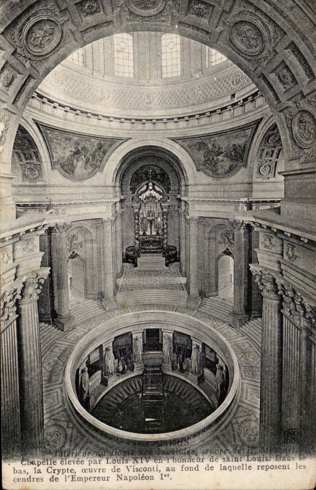 Interior Paris CPA of the Dome of Invalides the Tomb of Napoleon