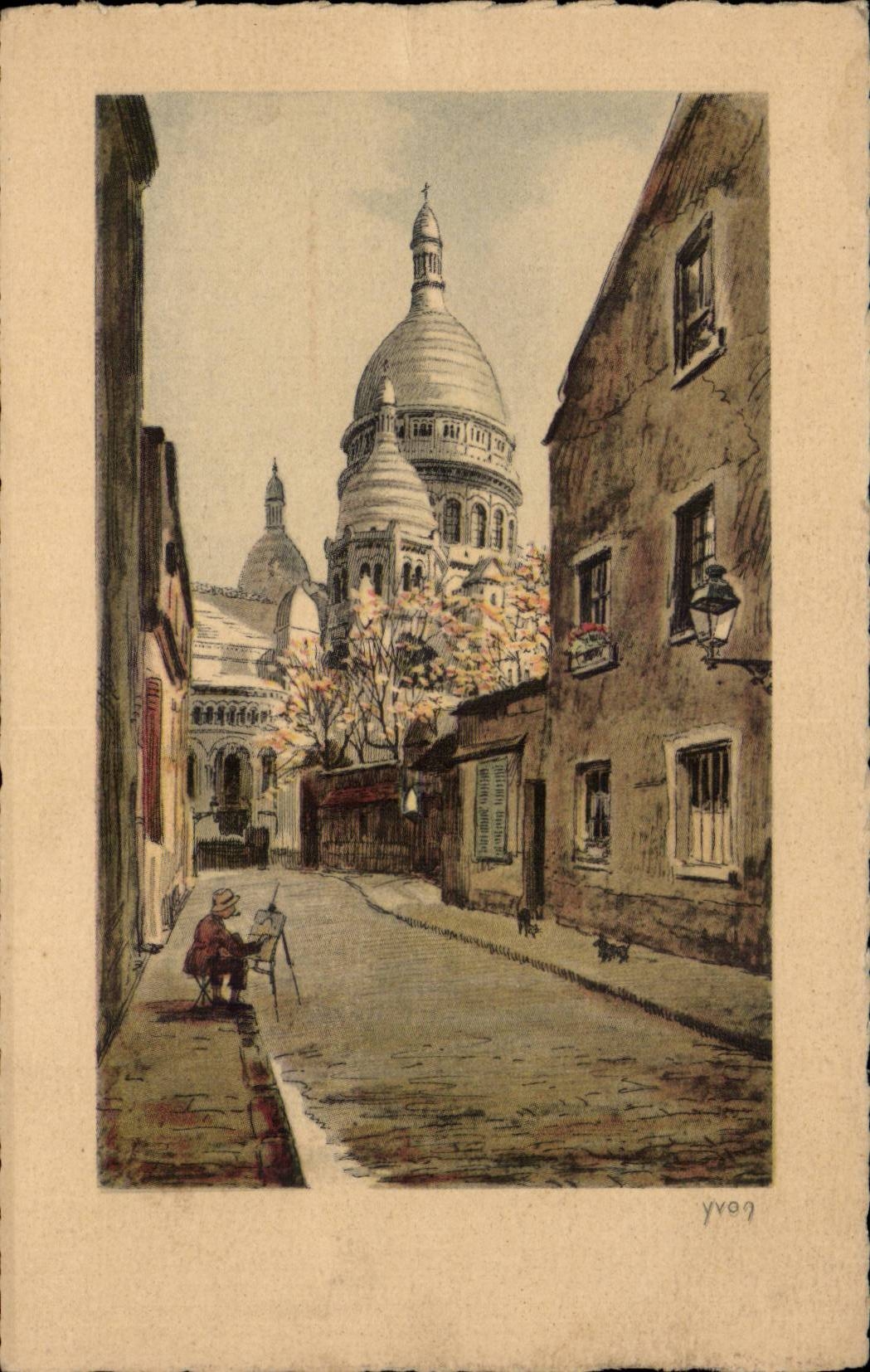 Paris CPA Sacre Coeur Basilique Montmartre