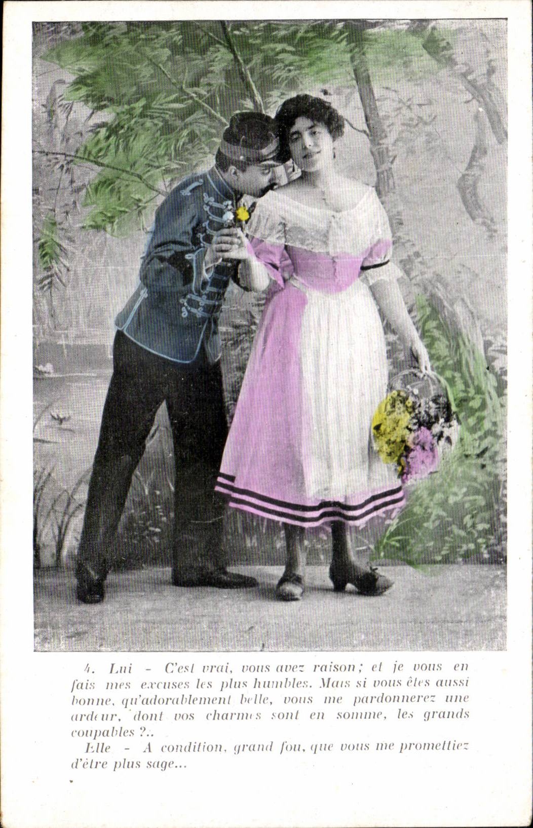 CPA Fantasy Woman and soldier