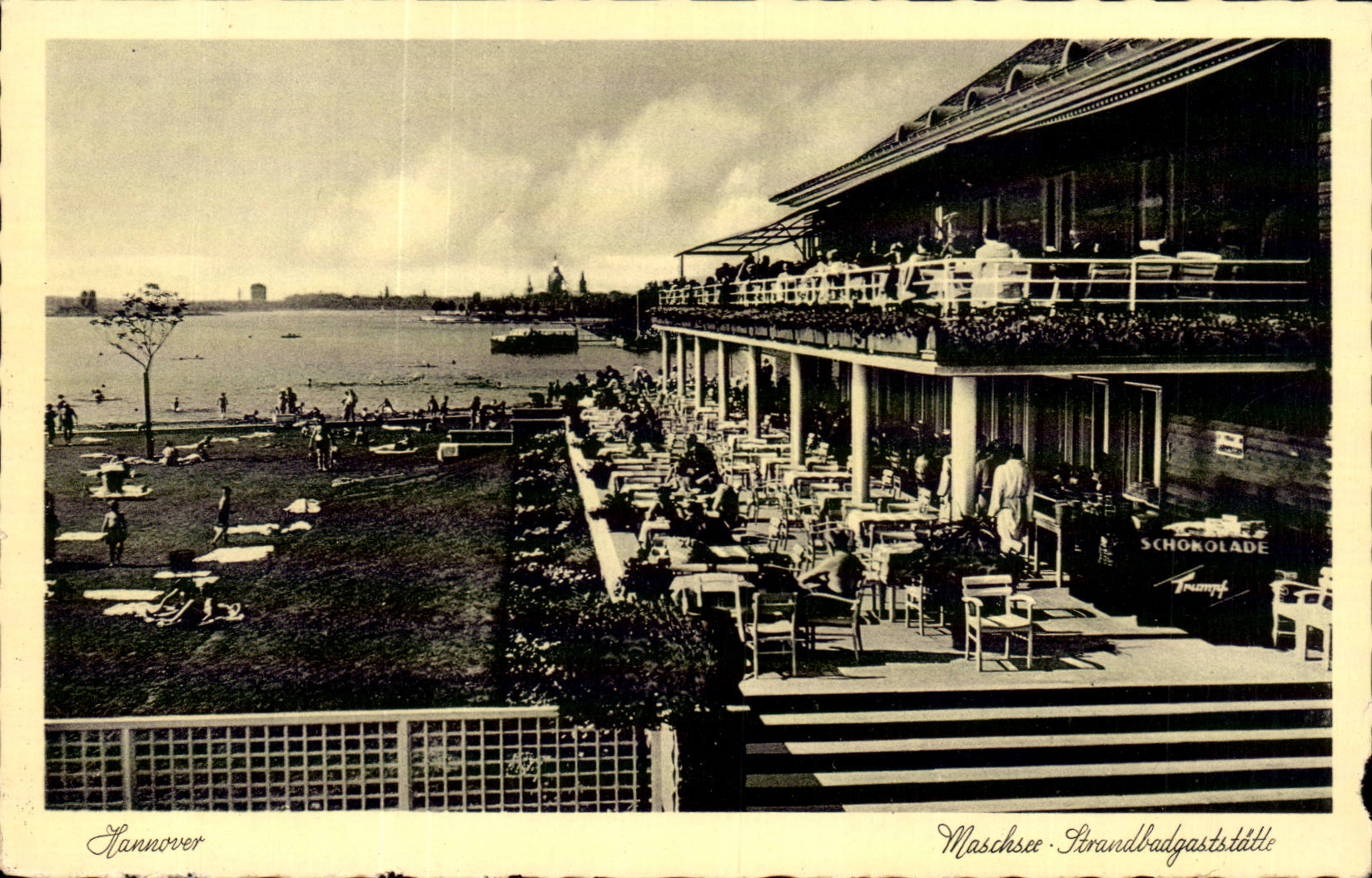 Germany - Deutschland - Hannover - Maschsee - Strandbadgaststaette - CPA