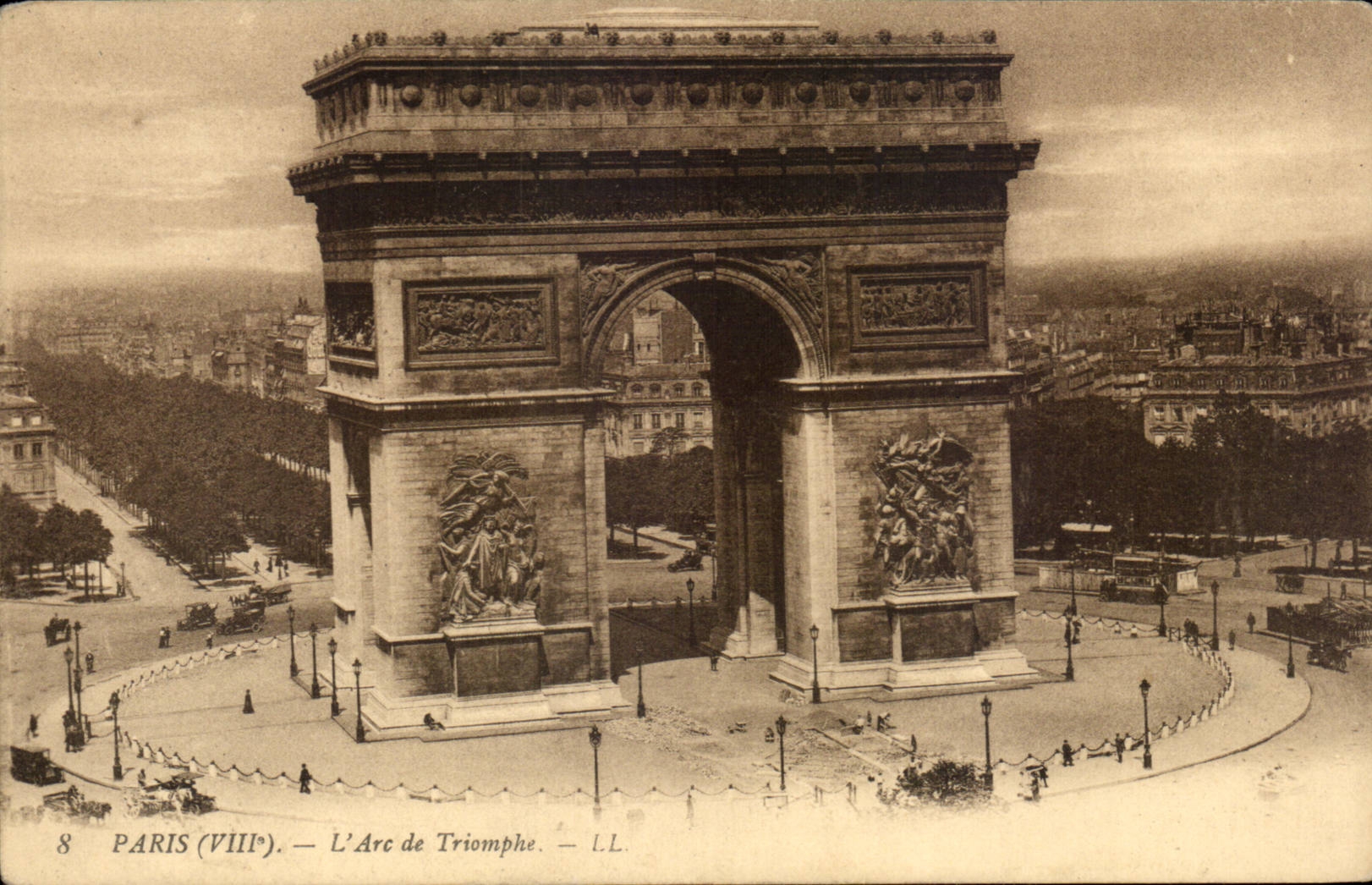 Paris - 8 - Arc de Triomphe - CPA